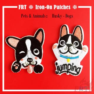 ☸ Pets &amp; Animals：Husky - Dogs Iron-on Patch ☸ 1Pc/2Pcs Diy Sew on Iron on Badges Patches