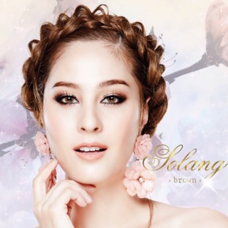 คอนแทคเลนส์ Sweety plus  รุ่น Lolang (สีน้ำตาล/เทา)