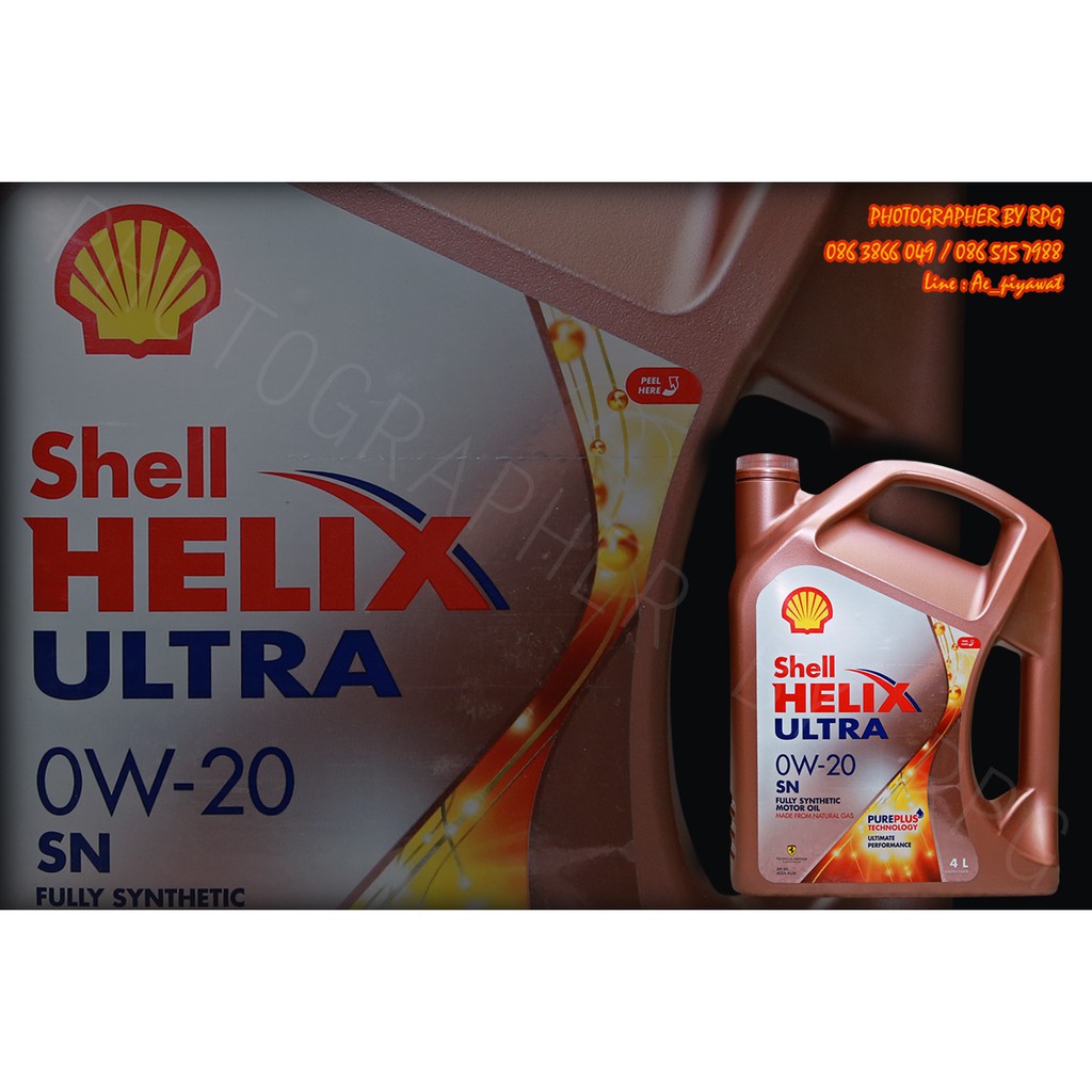 น้ำมันเครื่อง Shell Ultra 0W-20 4L.