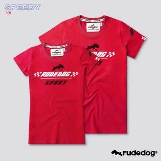 Rudedog แขนสั้นชาย/หญิง รุ่น Speedy แดง (ราคาต่อตัว)