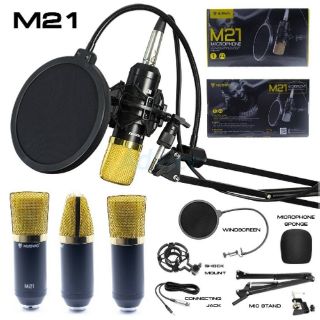 Nubwo M21 Microphone Condenser ไมค์คอนเดนเซอร์พร้อมขาตั้งกรองลม