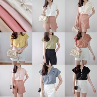 pure spring topเสื้องานตัดของทางร้าน สวยยันกระดุมค่ะ ช่างเย็บเนี้ยบ สวยงามไม่ซ้ำใคร