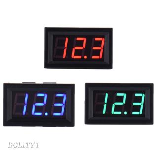 2 Wire LED Digital Display Voltage Meter โวลต์มิเตอร์รถยนต์ 0.56   3 สี