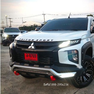 ชุดกระจังหน้าดำเงา Triton 7 ชิ้น ชุดกระจังหน้าดำเงา Mitsubishi Triton 7 ชิ้น