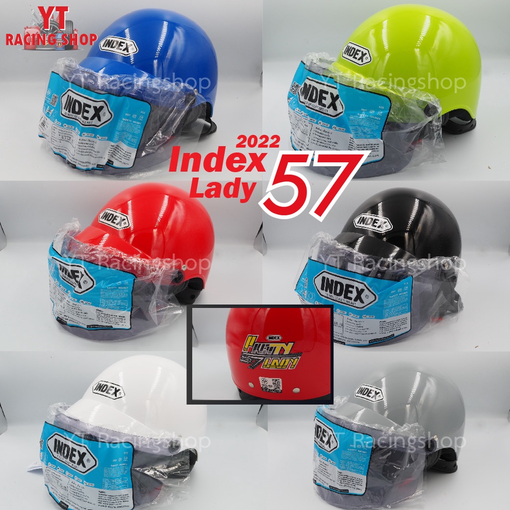 หมวกกันน็อคครึ่งใบ Index Lady 57 New 2022 Size M