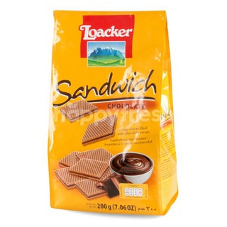 Loacker Crispy Wafers Sandwish Chocolate 200 g