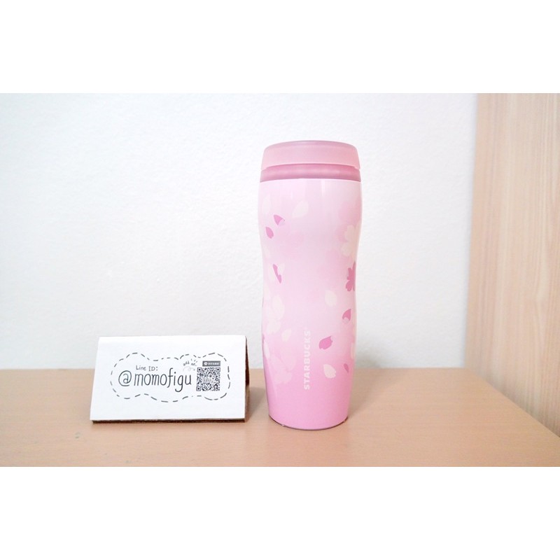 🇯🇵Starbucks Japan - SAKURA 2019 Curved Stainless Bottle Layered แก้ว สตาร์บัค ญี่ปุ่น ซากุระ แก้วหายาก ☆ พร้อมส่ง ☆