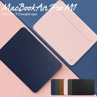 กระเป๋าหนังใส่แล็ปท็อปสำหรับ ซองหนังใส่ compatible for MacBook Air 13 A2681 Pro 14 2023 M2 Air 13.3 Pro 15 16 ซองหนังโน็ตบุ๊ค ซองหนัง PU กระเป๋าแล็ปท็อป