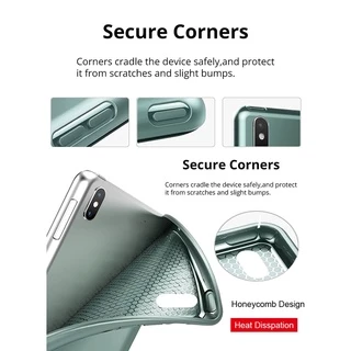 กรณี Huawei MatePad T10s 10.1" AGS3-L09/AGS3-W09 2022 Folding Stand Cover for Huawei T10 9.7" AGR-L09/W09 กรณีซิลิโคนที่ยืดหยุ่นนุ่ม TPU