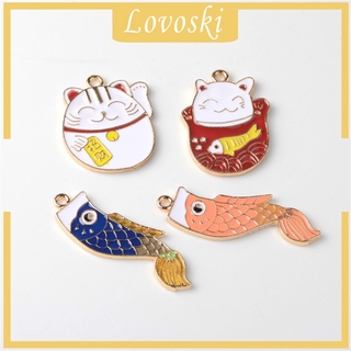 CHARMS ( Lovoski ) จี้สร้อยคอรูปแมว 4 ชิ้น