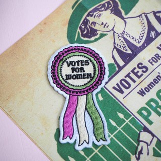 Votes for Women Embroidered Iron on Patch