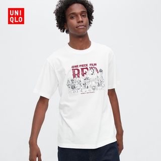 Uniqlo UT เสื้อยืดแขนสั้น พิมพ์ลาย ONE PIECE FILM RED สําหรับผู้ชาย ผู้หญิง 447962(พร้อมส่ง)