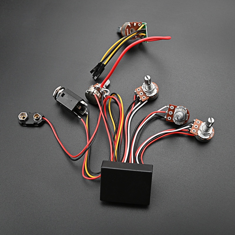 Mya Prewired Bass Preamp Circuit Pickup Active Passive EQ Equalizers สําหรับ Bass Pickup