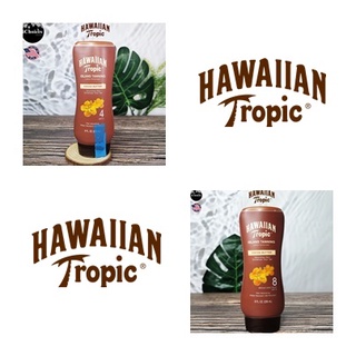 [Hawaiian Tropic] Lotion Sunscreen Island Tanning SPF Water Resistant, Cocoa Butter 236 ml โลชั่นกันแดด สำหรับผิวกาย