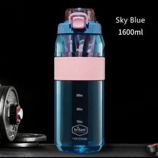 GYM 1.6L กระติกน้ำชายและหญิง premium Tritan water bottle กระติกน้ำ ขวดน้ำ￼