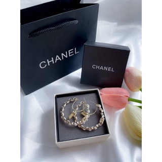 ต่างหู CHANEL ห่วงห้อยโซ่