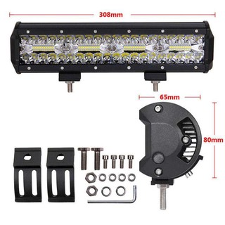 LED สปอร์ตไลท์ ไฟหน้ารถยนต์ ไฟท้าย ไฟตัตหมอก สว่างตาแตก 12-24V240W ใส่ได้รถทุกรุ่น สีขาว