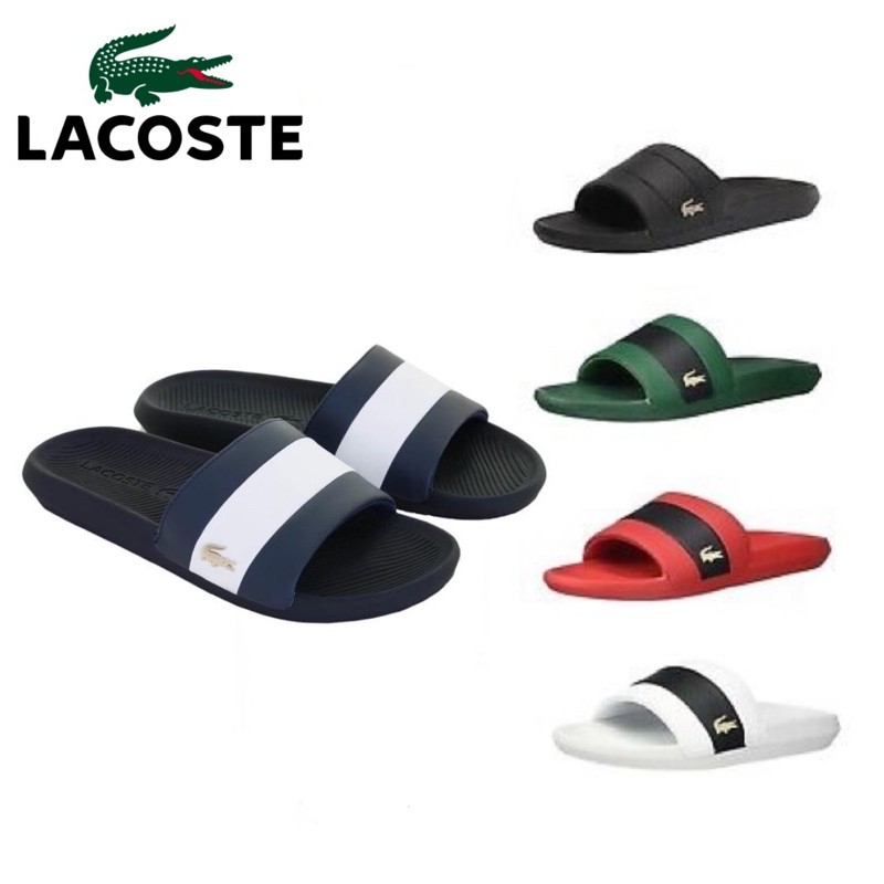 Lacoste Mens Croco Slide 120 à¸£à¸­à¸‡à¹€à¸— à¸²à¹à¸•à¸°à¸¥à¸²à¸„à¸­à¸ª 450