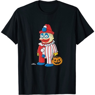 เสื้อยืดผ้าฝ้ายพิมพ์ลายคลาสสิก เสื้อยืดแขนสั้น พิมพ์ลาย The Simpsons Ralph Clown Treehouse of Horror พรีเมี่ยม แฟชั่นสํา