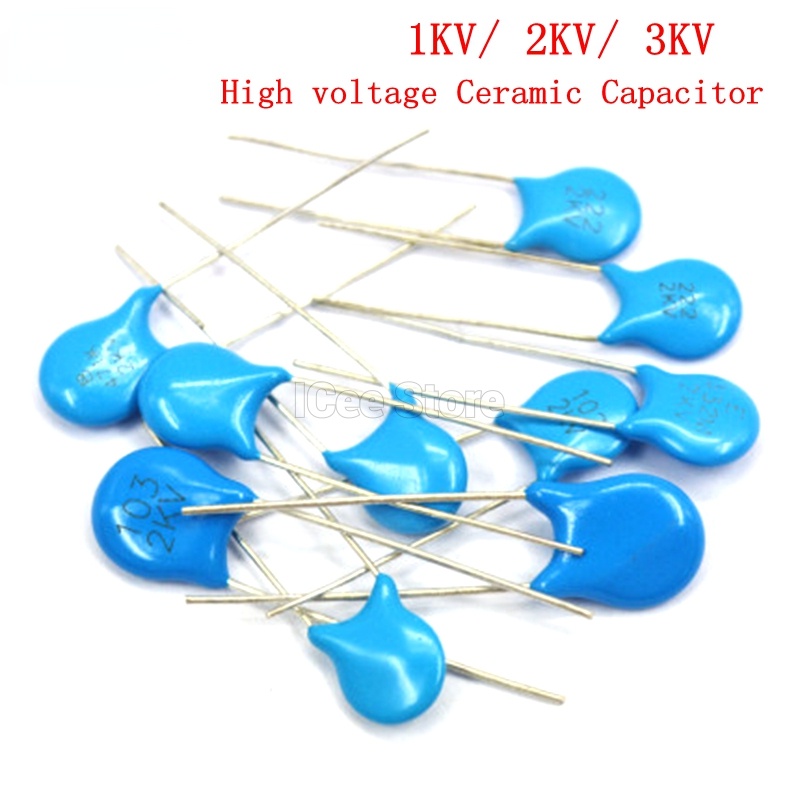 ตัวเก็บประจุเซรามิก แรงดันสูง 1KV 2KV 3KV 5PF 30PF 47PF 56PF 100PF 220PF 1NF 2.2NF 3.3NF 4.7NF 10NF 