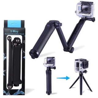 ขาตั้งกล้อง 3-Way ไม้ Gopro/SJCam/Xiaomi YI Monopod