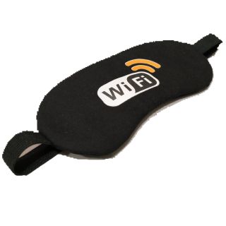 (สินค้ามือสอง) ที่คาดตา เวลานอน สีดำ ลาย wifi