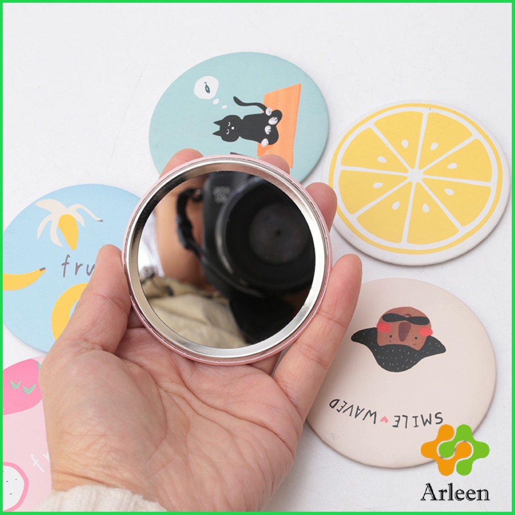 Arleen กระจกพกพา กระจกแต่งหน้าพกพา กระจกยาว Small Mirror
