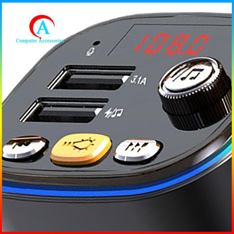 Car Charger MP3 Player Bluetooth FM Transmitter Dual USB Charging