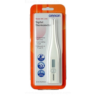 Omron Digital Thermometer รุ่น MC-246 เทอร์โมมิเตอร์วัดอุณหภูมิ (ปรอทวัดไข้ดิจิตอล) เปลี่ยนถ่านได้