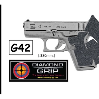 กันลื่นติดปืน Diamondgripp Glock 42 เนื้อยางหนึบๆ