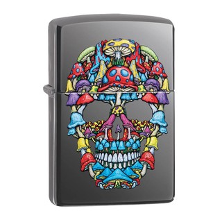 Zippo ไฟแช็กรุ่น 49135 Skull Design ไฟแช็กซิปโป้ของแท้ รับประกันตลอดชีวิต นำเข้าและจำหน่ายโดยตัวแทนจำหน่าย