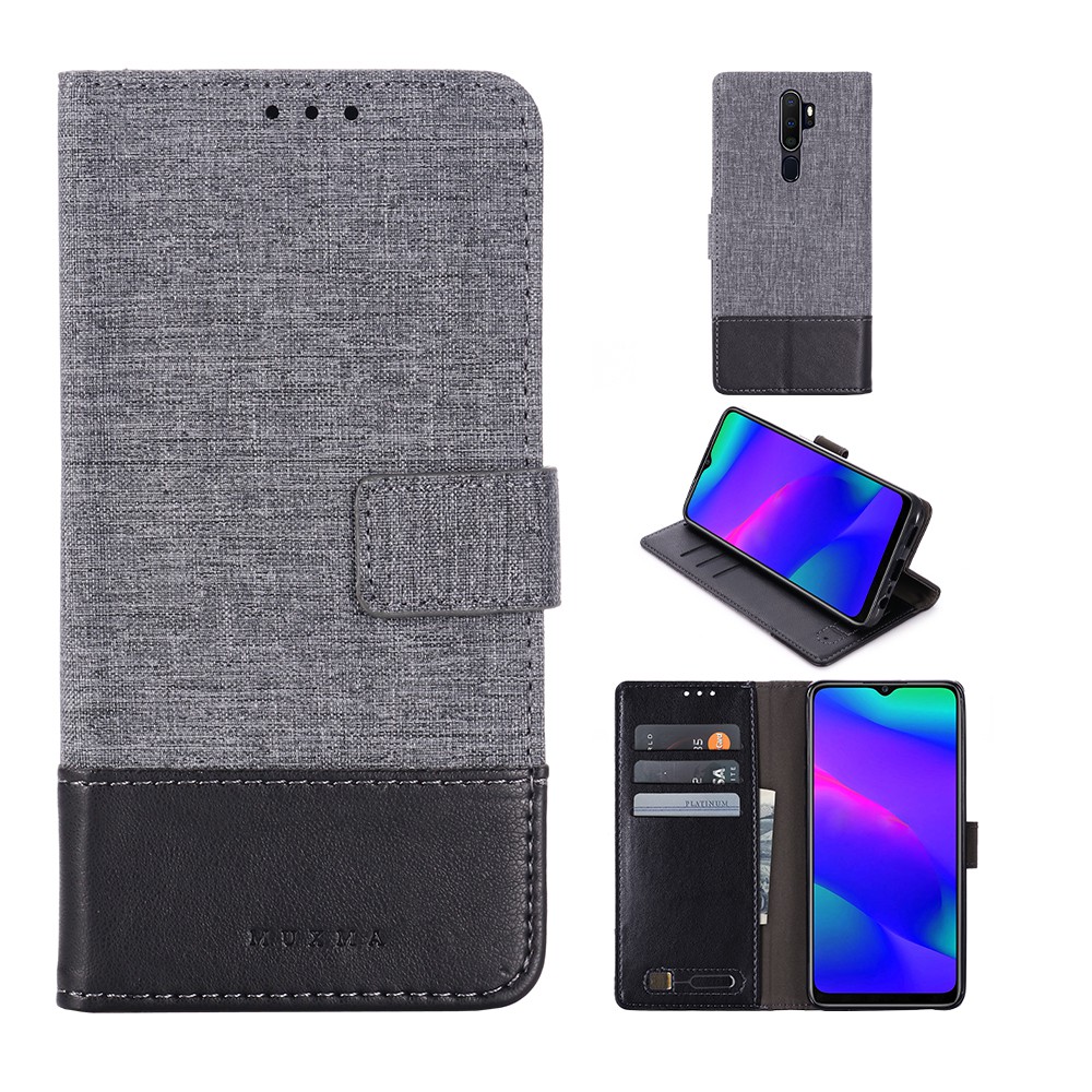 เคส OPPO A94 A55 A15 A15s A53 A33 A32 A53s A92S A52 A72 A92 A9 A5 A83 A71 A57 A39 A5s AX5s A7 A3s A5 AX5⭐ผ้า ผิว แพคเกจบัตร เคสโทรศัพท์มือถือพับได้ กระเป๋าสตางค์⭐PhoneCase PhoneCover⭐Canvas Fabric Leather Flip Phone Cover Case⭐เคสOPPOA5