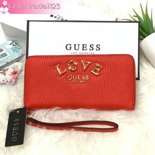 Guess Corner Zip Around Wallet ของแท้ ราคาถูก