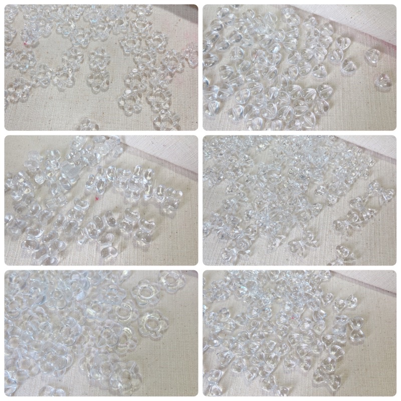 ลูกปัดสีใส (A045) ลูกปัดตกแต่งdiy ลูกปัดตกแต่งเครื่องประดับ