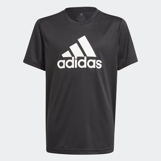 adidas adidas Designed To Move Big Logo Tee เด็กผู้ชาย สีดำ GN1478 เสื้อยืดคอกลมผ้าฝ้าย