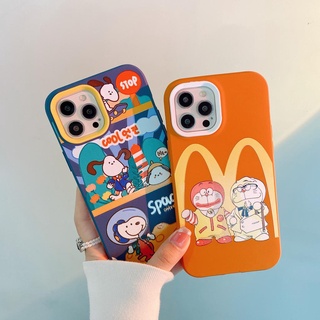 เคสโทรศัพท์มือถือ ลายการ์ตูนโดราเอมอน สนูปปี้ 3 in 1 สําหรับ IPhone 13Promax 12 11 7Plus X Xs Max XR