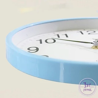 นาฬิกาแขวนทรงกลม10นิ้ว เสียงเงียบพิเศษ ดีไซน์มินิมอลเกรดพรีเมียม Silent Minimalist Wall Clock