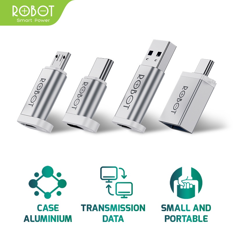 ROBOT RT-OTG Series Adapter/Otg Type-C เป็น Micro, Type-C เป็น Usb