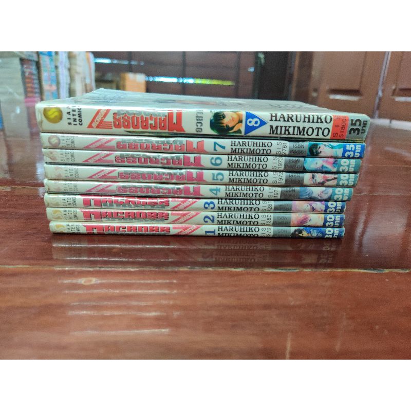 Macross7 มาครอส7 ตะลุยจักรวาล 8 เล่มจบ หนังสือเช่าสภาพดี การ์ตูนเก่า หายากสุดๆ