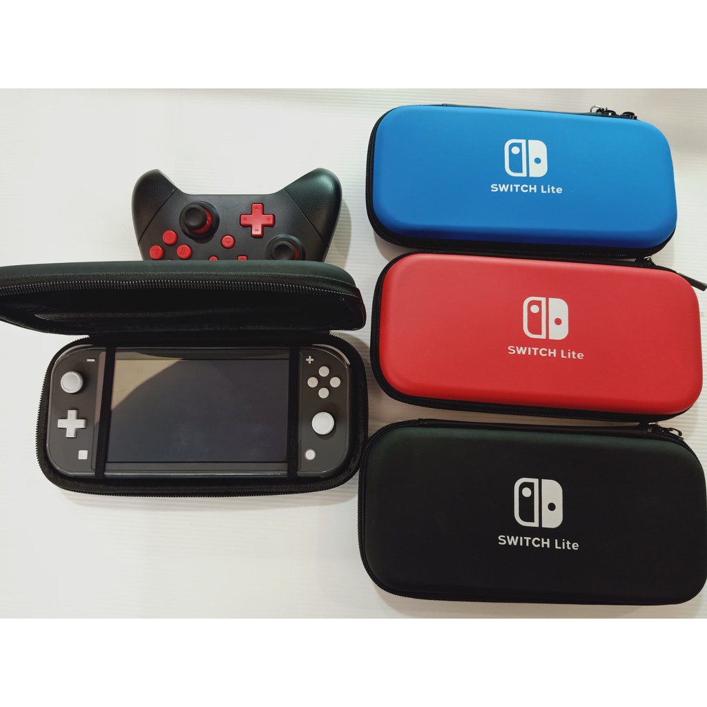 กระเป๋า nintendoswitch lite Carrying Case LOGOขาว (Black, Red ,Blue) Nintendo Switch lite