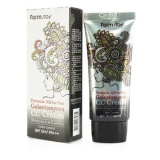 Farm Stay ซีซีครีม Formula All-In-One Galactomyces CC Cream SPF 50+ / PA+++ 50g/1.76oz 50ml