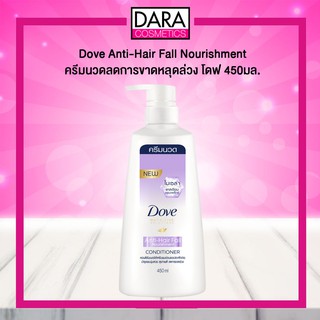 ✔ถูกกว่าห้าง✔ Dove Anti-Hair Fall Nourishment ครีมนวดผมสำหรับผมขาดหลุดล่วง โดฟ 450มล. DARA