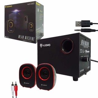 ลำโพงคอมพิวเตอร์ NUBWO USB Speaker 2.1 Mean Machine NS-030