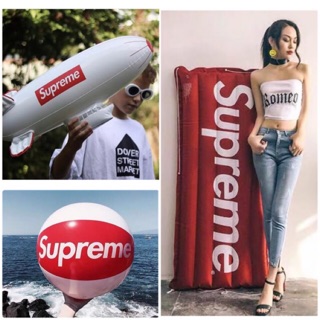 🔴SUPREME ลูกบอล บอลลูนจรวด แพยาง(ฟรีที่สูบลม)