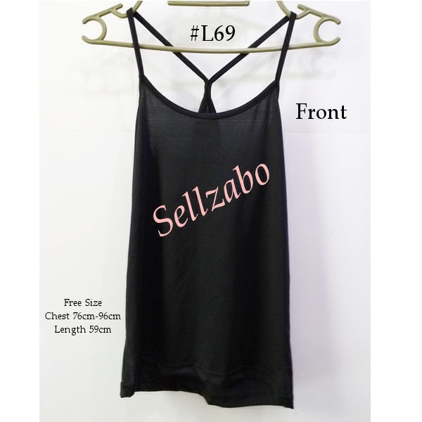 L69 สุภาพสตรีฟรีขนาดสายรัดด้านหลังด้านในสีดําสีชุดชั้นในชุดลําลองผู้หญิงสาว Viu