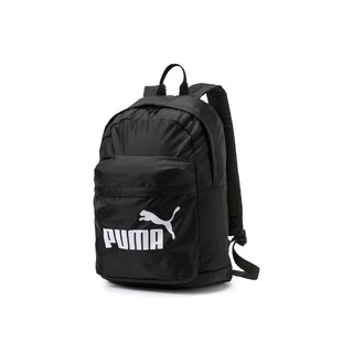 กระเป๋าสะพายหลังพูม่า PUMA Classic Backpack 07575201 สีดำ กระเป๋าเป้ กระเป๋า ผู้หญิง ช่องหลักของกระเป๋าแต่งซิปแบบสองทาง