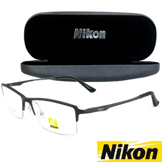 Nikon แว่นตารุ่น CX-6285 C-2 สีเทา กรอบเซาะร่อง ขาสปริง วัสดุ อลูมิเนียม Eyeglasses ทางร้านเรามีบริการรับตัดเลนส์