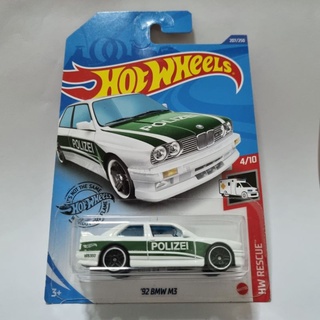 รถเหล็ก Hotwheels 92 BMW M3 POLIZEI (ib27)