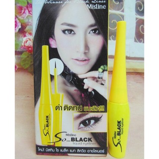 Mistine So Black Matte Liquid Eyeliner ไลเนอร์สีดำ 100฿