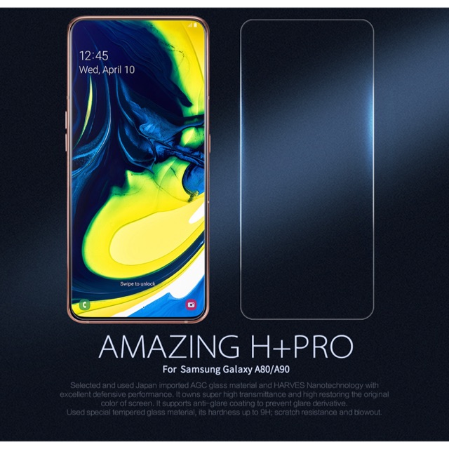 กระจกนิรภัย Nillkin Samsung Galaxy A80 2019 Amazing H+ Pro